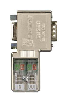 PROFIBUS Connector EasyConnect® 90° w/Piggy Back Port- 700-972-0BB50