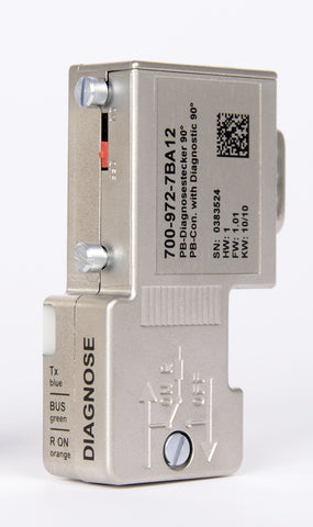 PROFIBUS Connector, with diagnostic LEDs 700-972-7BA12