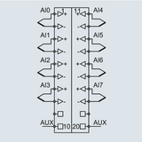 Analog input module - AI 8 x TC, Iso., 16 Bit - 600-254-4AH22